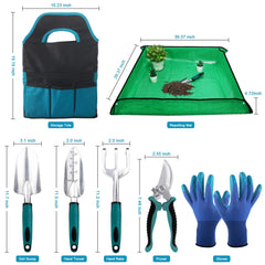 MECHEER ergonomic pruning shears and small trowel