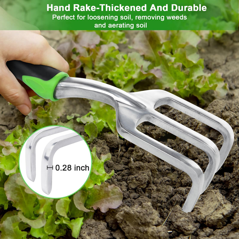 MECHEER Garden Tools Set displayed on wooden surface