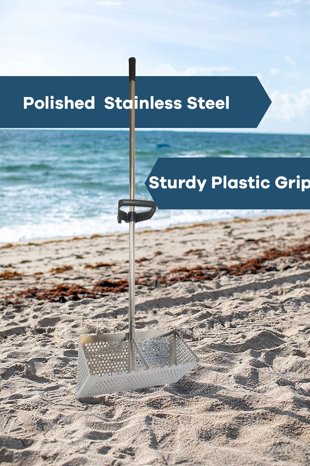 MEEGOON Sand Flea Rake dimensions and packaging