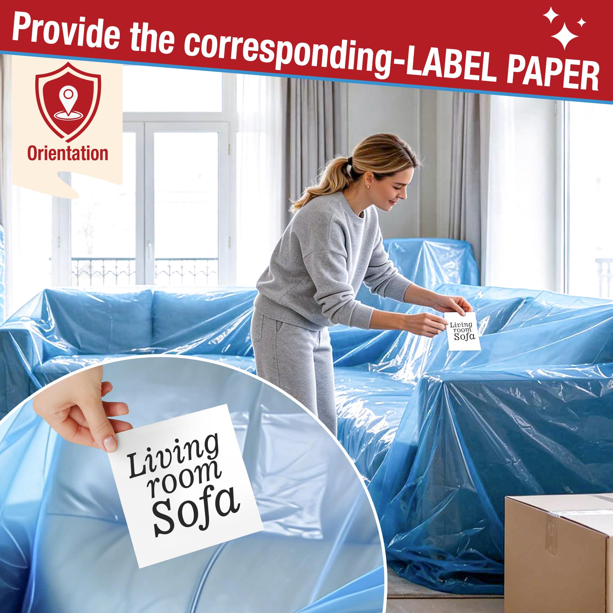Meersburg Extra Large Couch Loveseat Moving Cover packaging