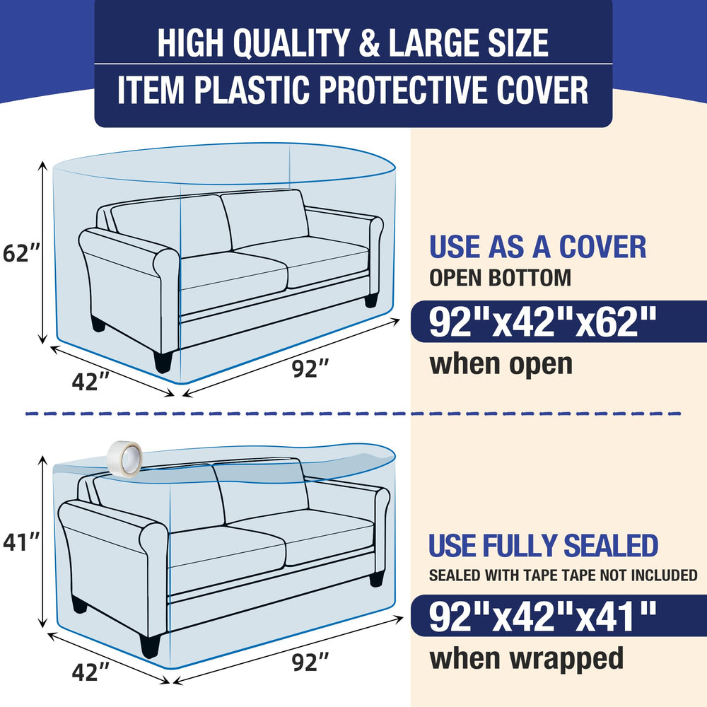 Meersburg sofa cover showing dimensions 92x62x42 inches