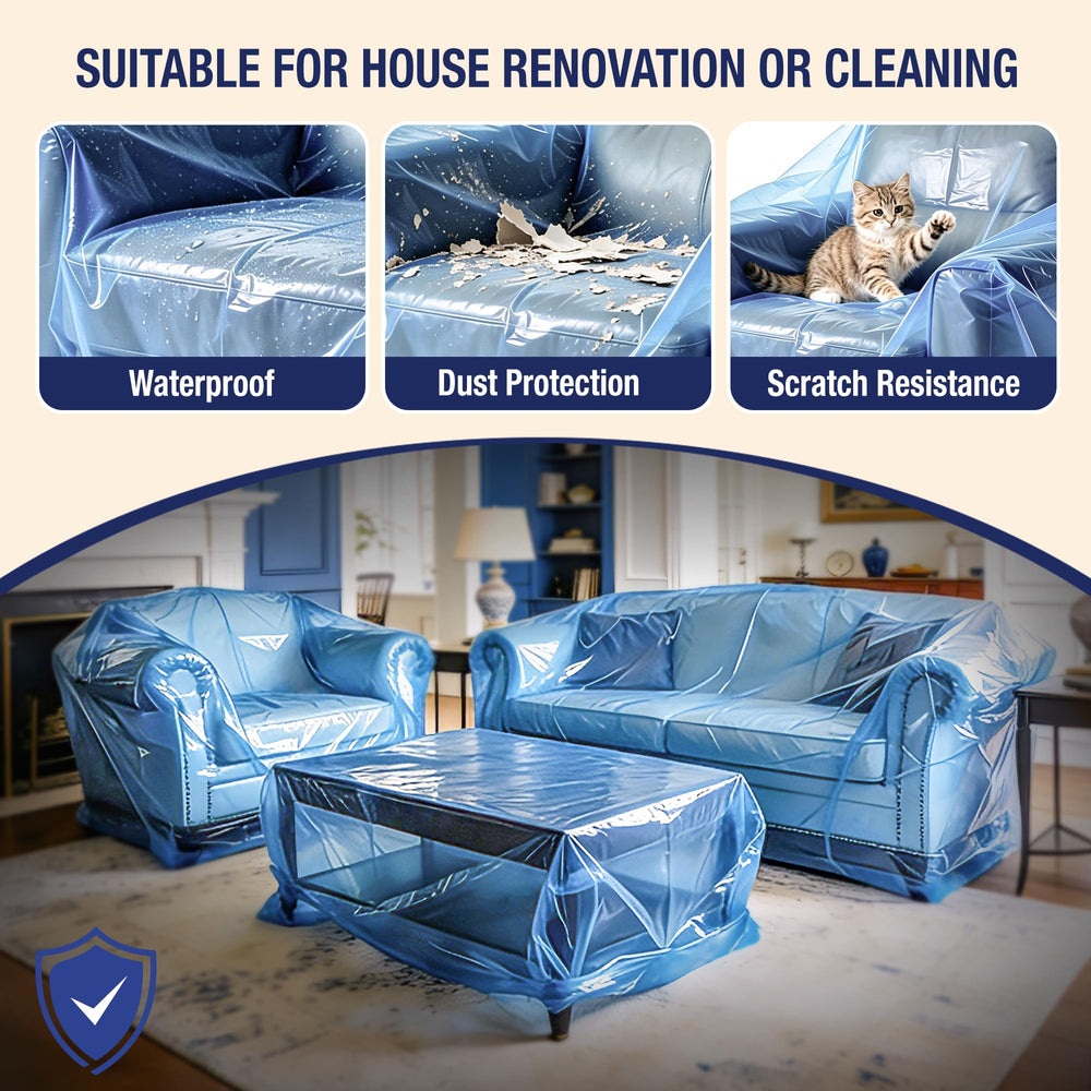 Meersburg sofa moving cover laid over a couch for protection