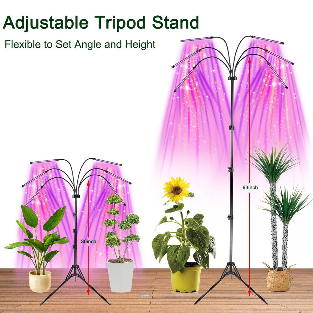 Mefflypee Grow Light showing adjustable height feature
