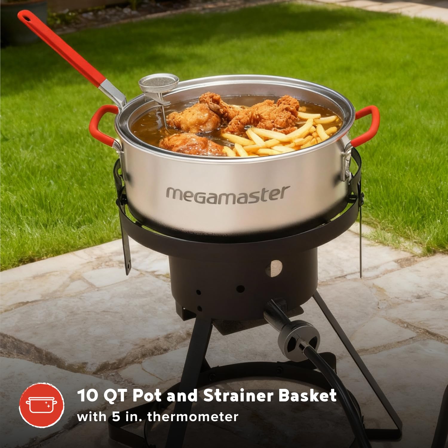 Megamaster fish fryer pot packaging