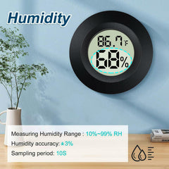 MEGGSI Mini Hygrometer with included extra batteries
