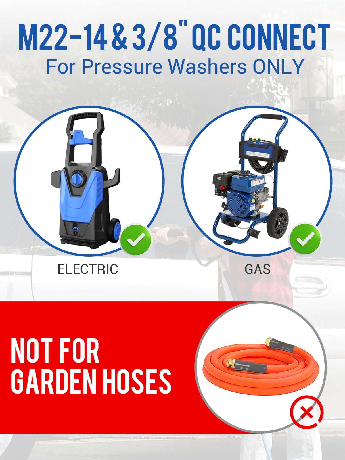 MEKOH Stubby Pressure Washer Gun packaging view