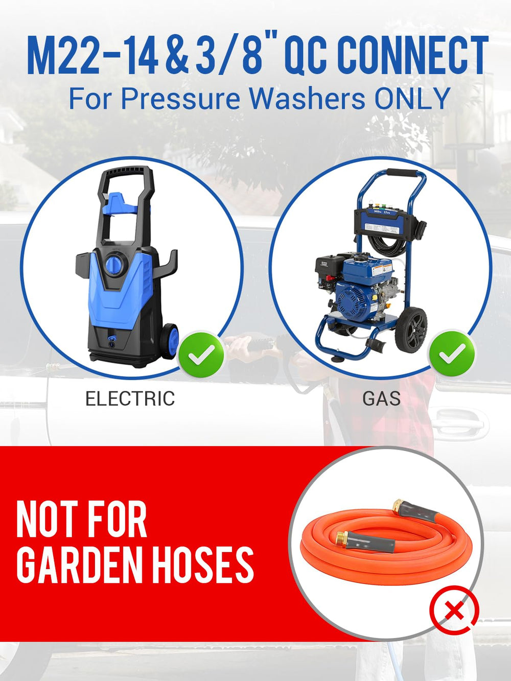 MEKOH Stubby Pressure Washer Gun packaging view