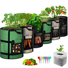 MEKOLIFE 10 Gallon Potato Grow Bag with viewing window