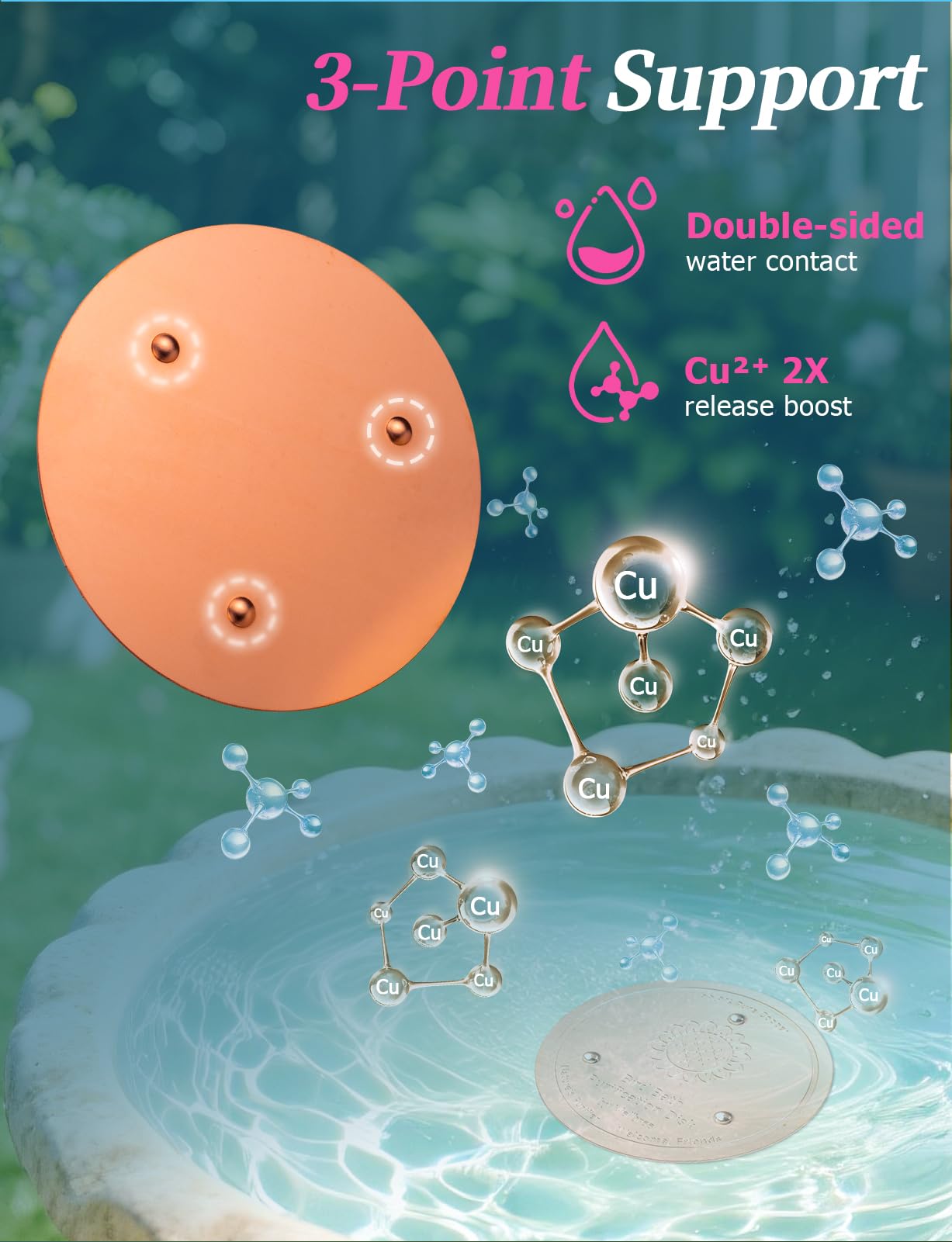 Mellbree bird bath purification disks packaging