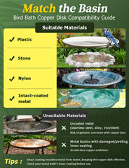 Mellbree Copper Bird Bath Cleaning Disc in packaging
