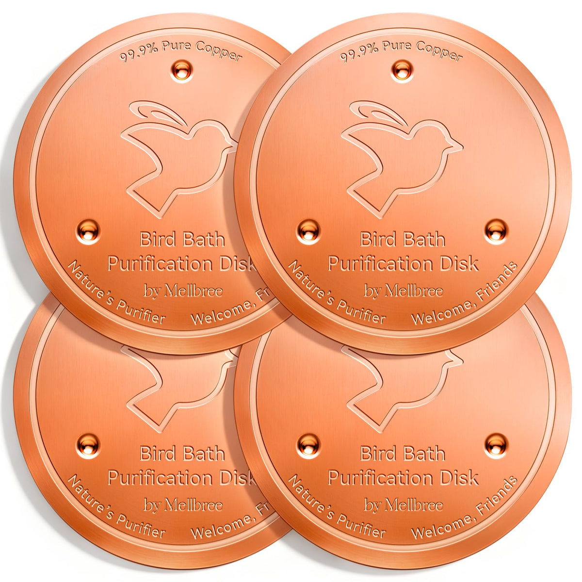 Mellbree Copper Cleaning Disc 4-Pack front view