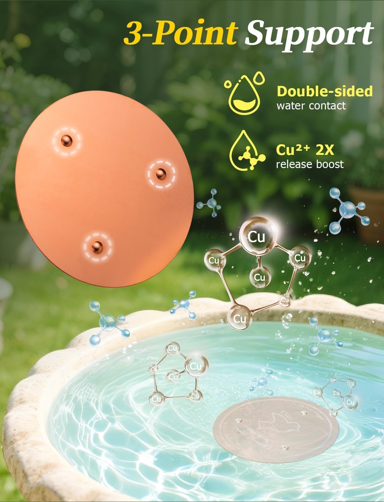 Mellbree Copper Cleaning Disc side view