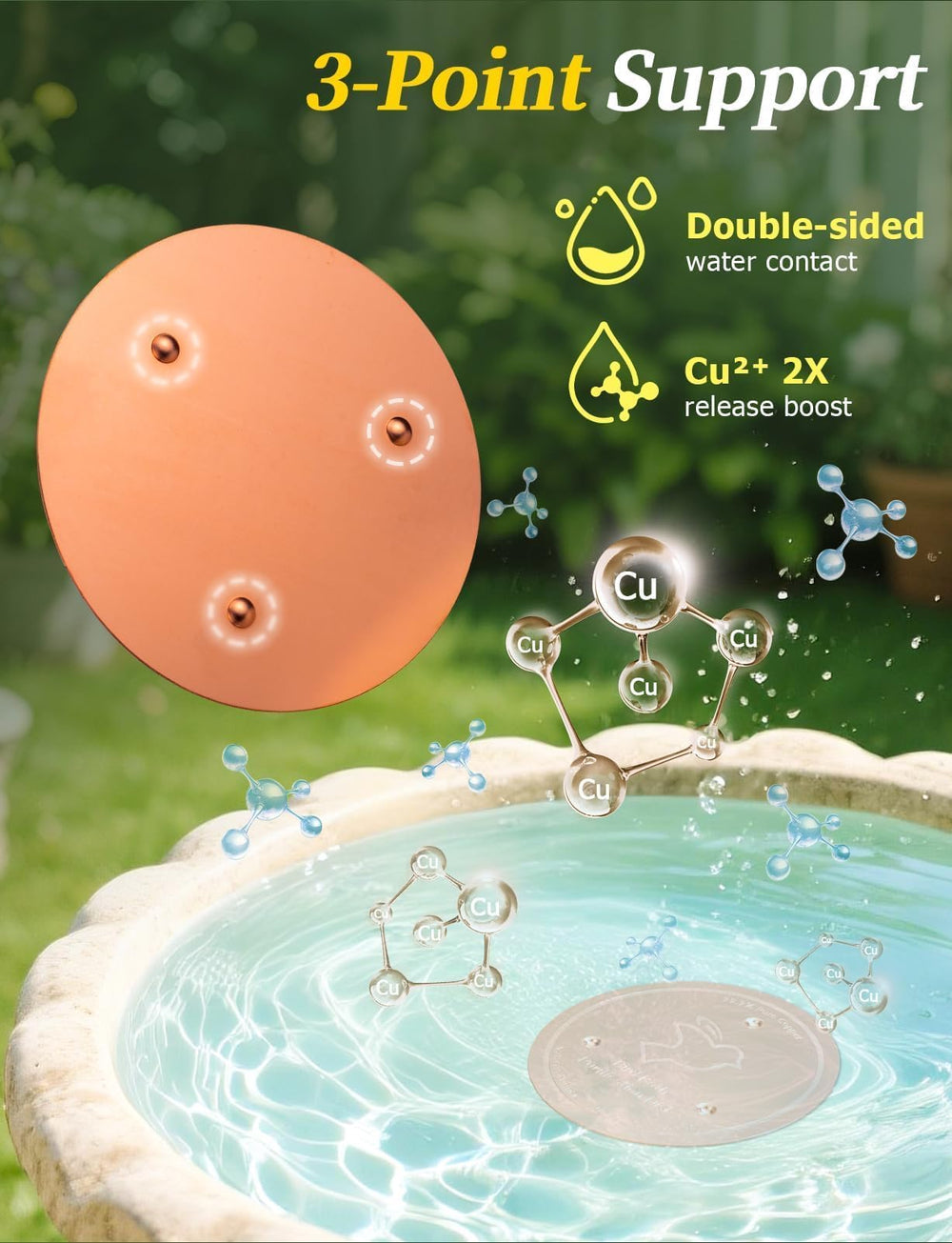 Mellbree Copper Cleaning Disc side view