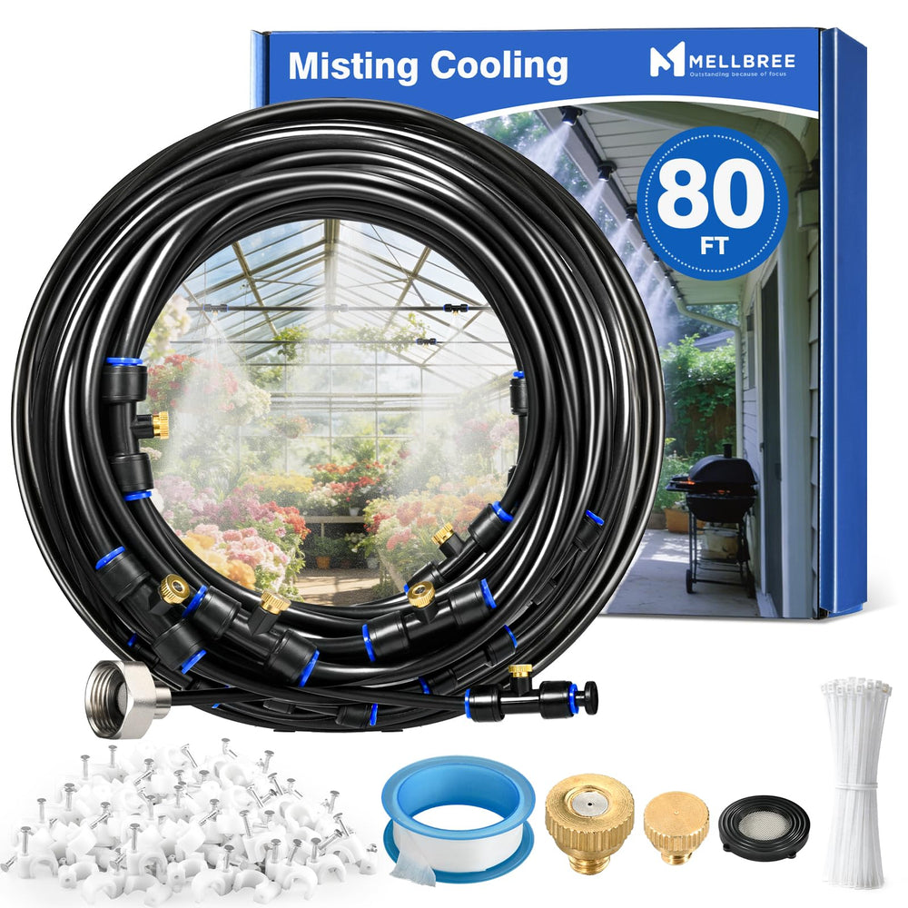 Mellbree Misters 80FT misting cooling system front view