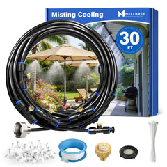 Mellbree Misters for Outside Patio 30FT kit packaging with components