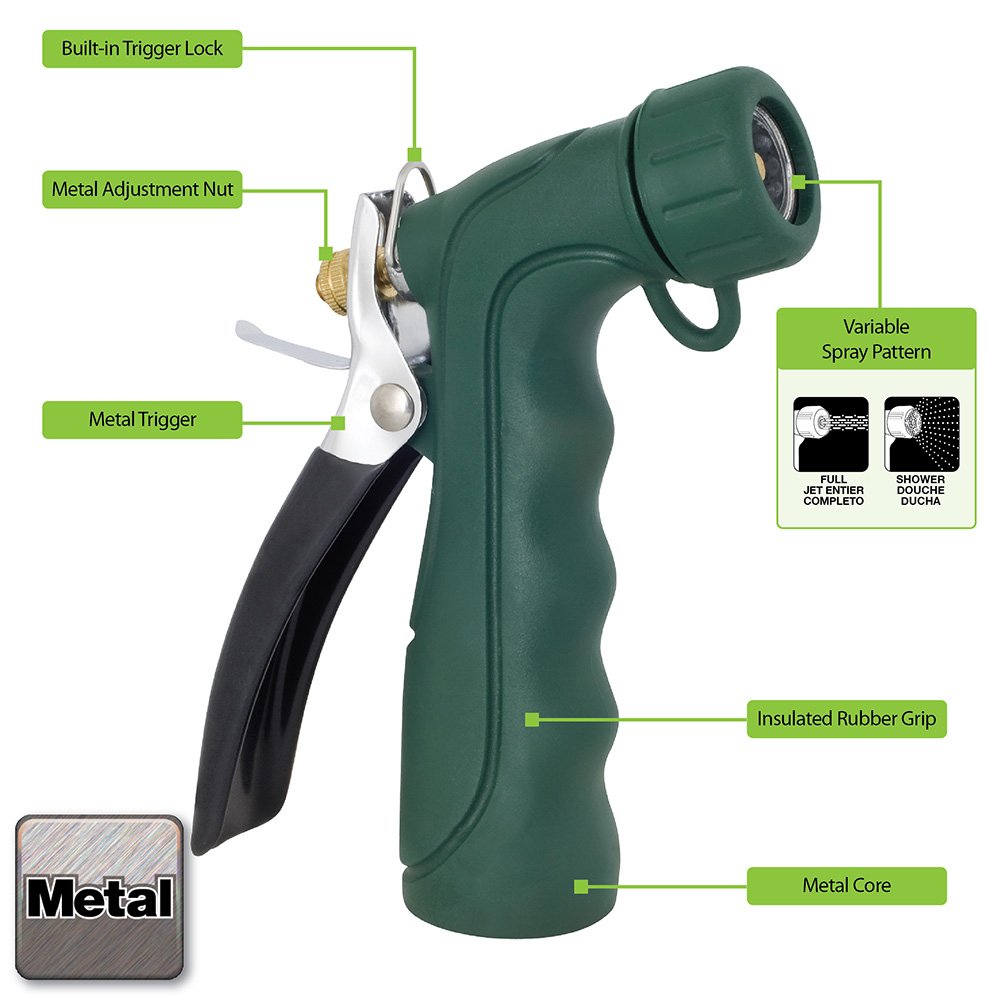 Melnor Industrial Nozzle showing the quick connect adapter