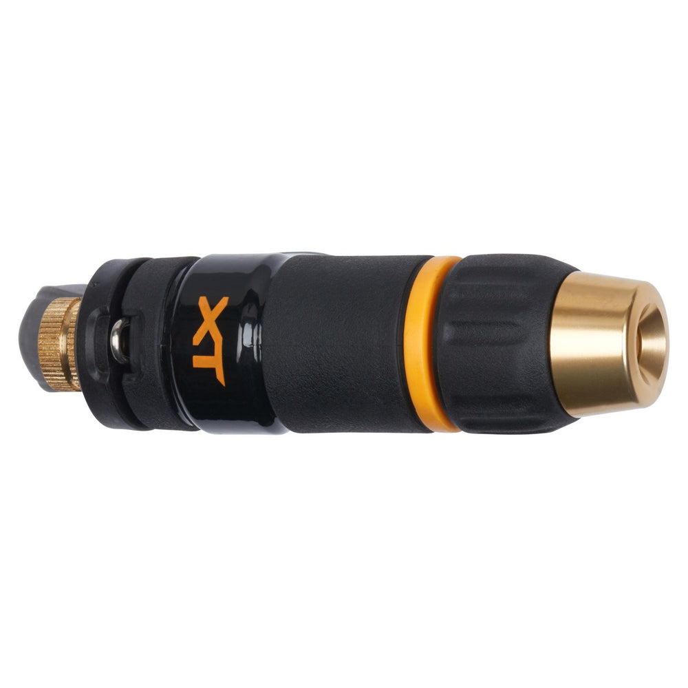 Melnor nozzle showing adjustable spray ring