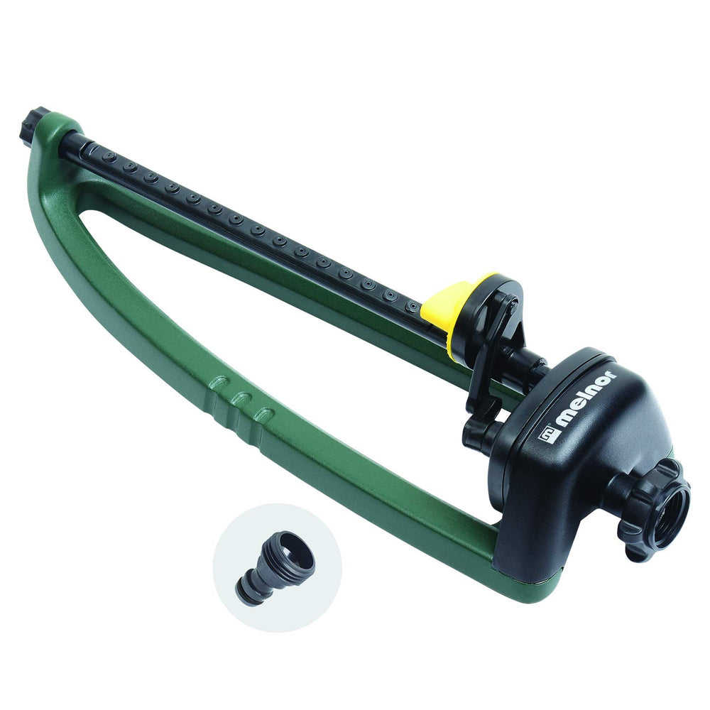 Melnor Oscillating Sprinkler front view with precision nozzles