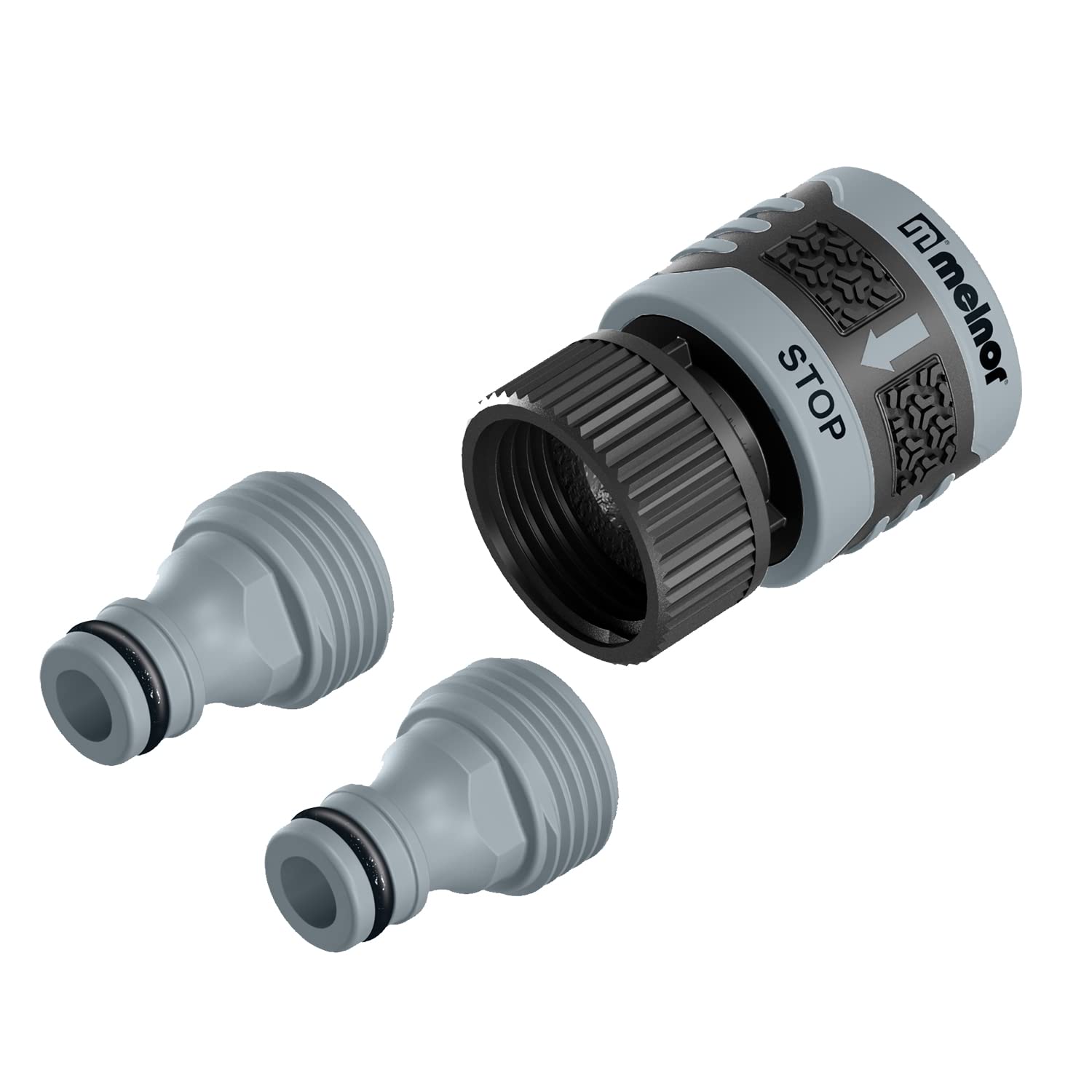 Melnor Quick Connect 3 Piece Connector Set in packaging