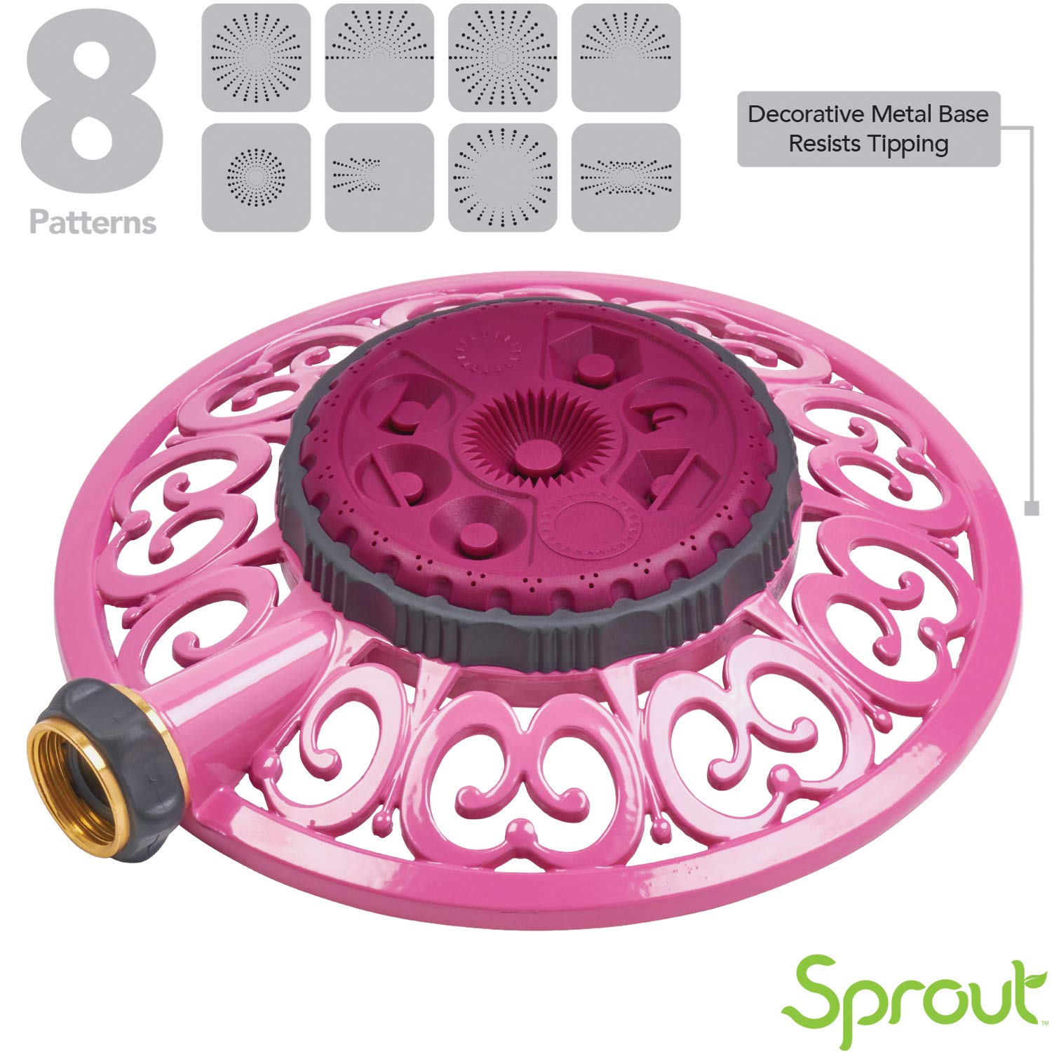Melnor Sprout sprinkler with QuickConnect Product Adapter