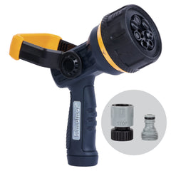 Melnor Torrent 7-Pattern Hose Nozzle front view with flow control lever