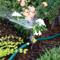 Melnor two 15-foot hoses coiled and ready for use