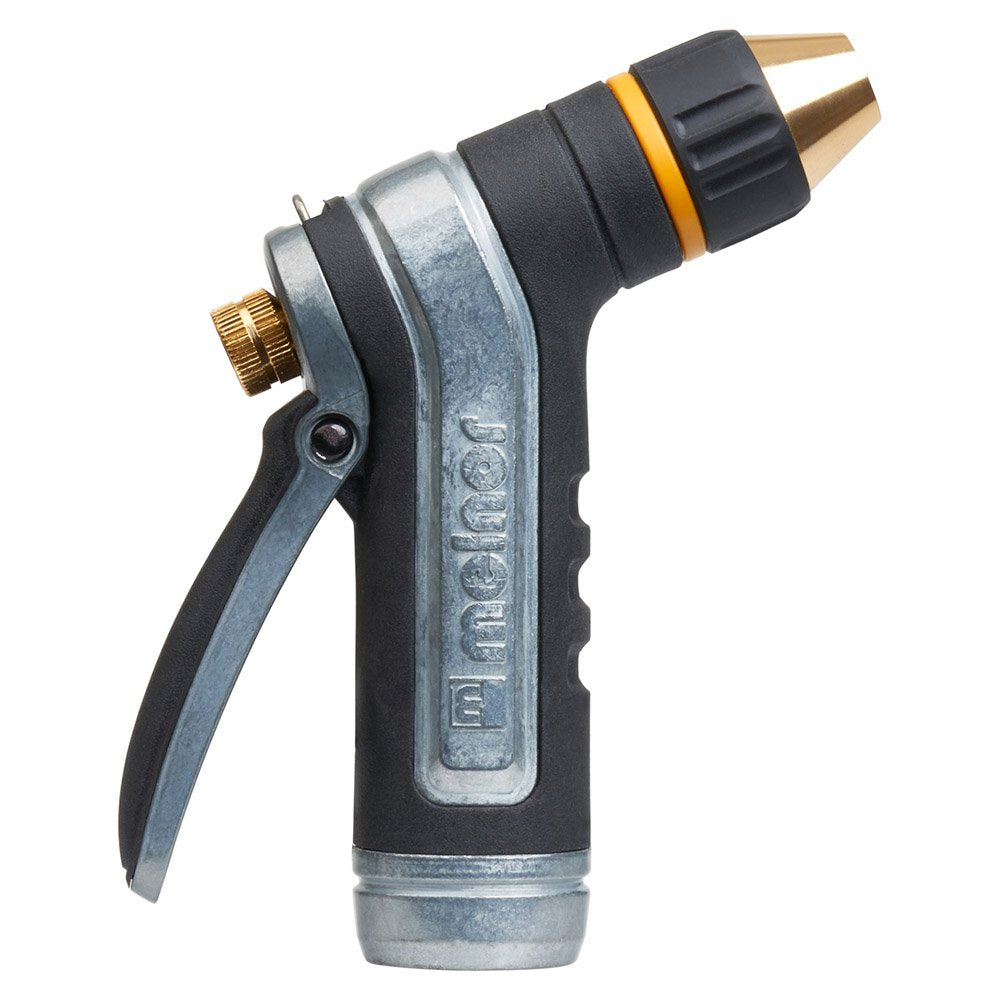 Melnor XT Metal Nozzle close-up of adjustable tip feature