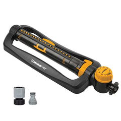 Melnor XT Turbo Oscillating Sprinkler front view with timer
