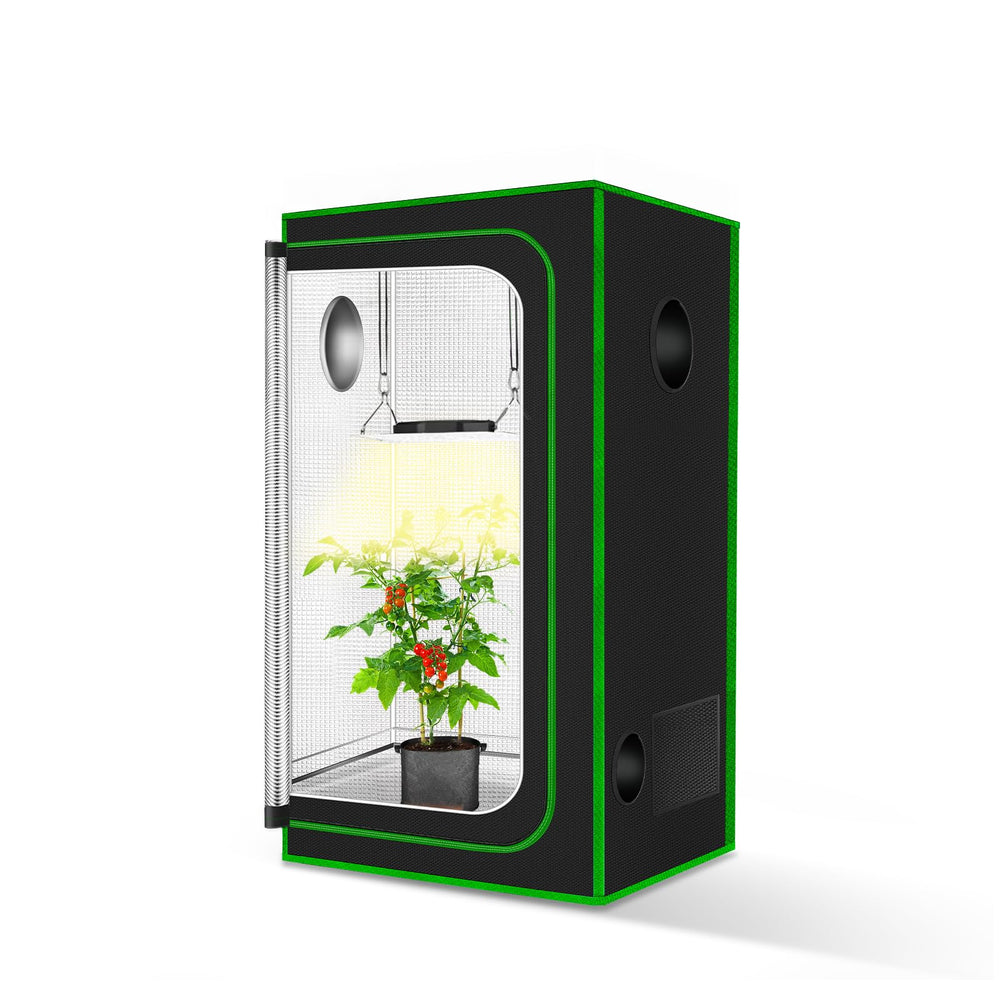 MELONFARM Small Grow Tent 18x18x36 black front view