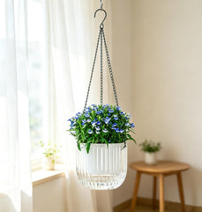 Melphoe hanging planter with visible water level indicator