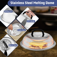Melting dome with silicone brush from HaSteeL grilling set