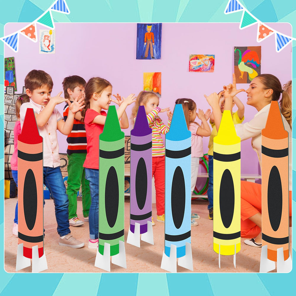 Memorywuu crayon decorations packed for storage