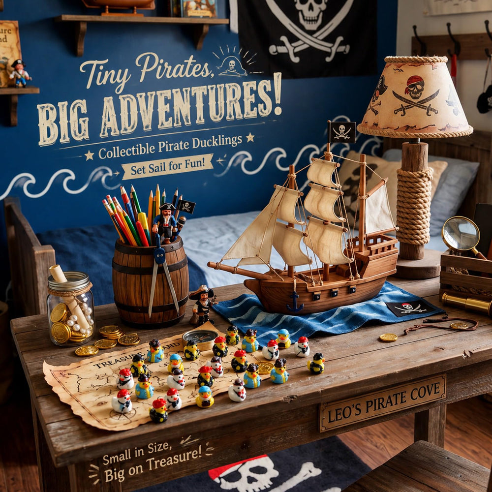 Memorywuu mini pirate ducks in a classroom setting