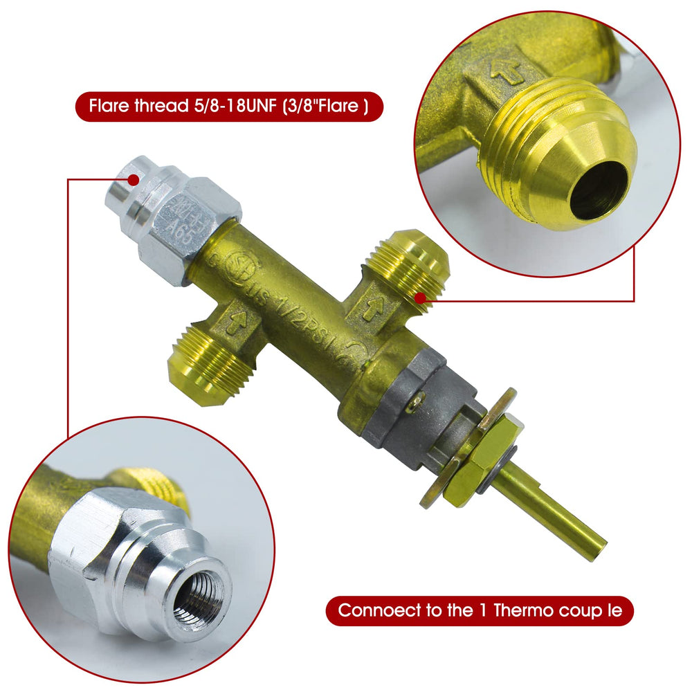 MENSI control valve fitting with 3/8 inch male flare