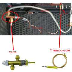 MENSI Low Pressure LPG Propane Gas Control Valve side view