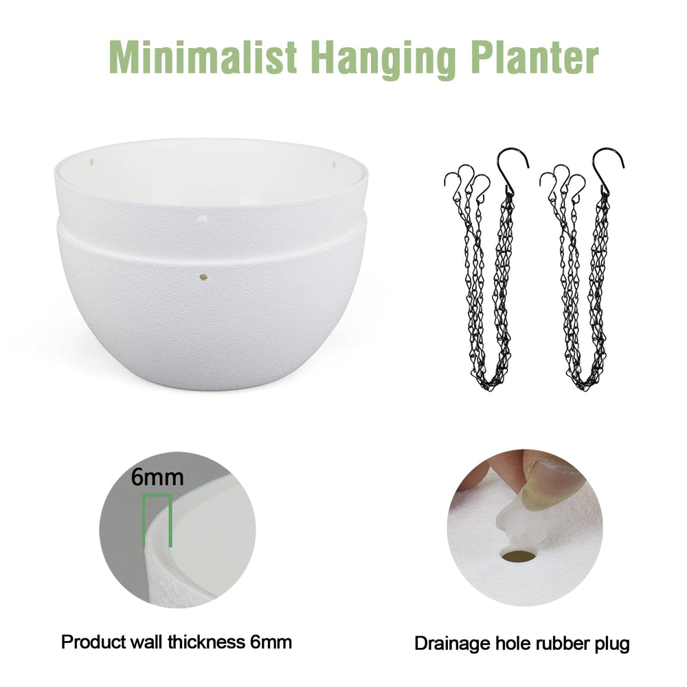Meowell 10 inch planter from a side angle