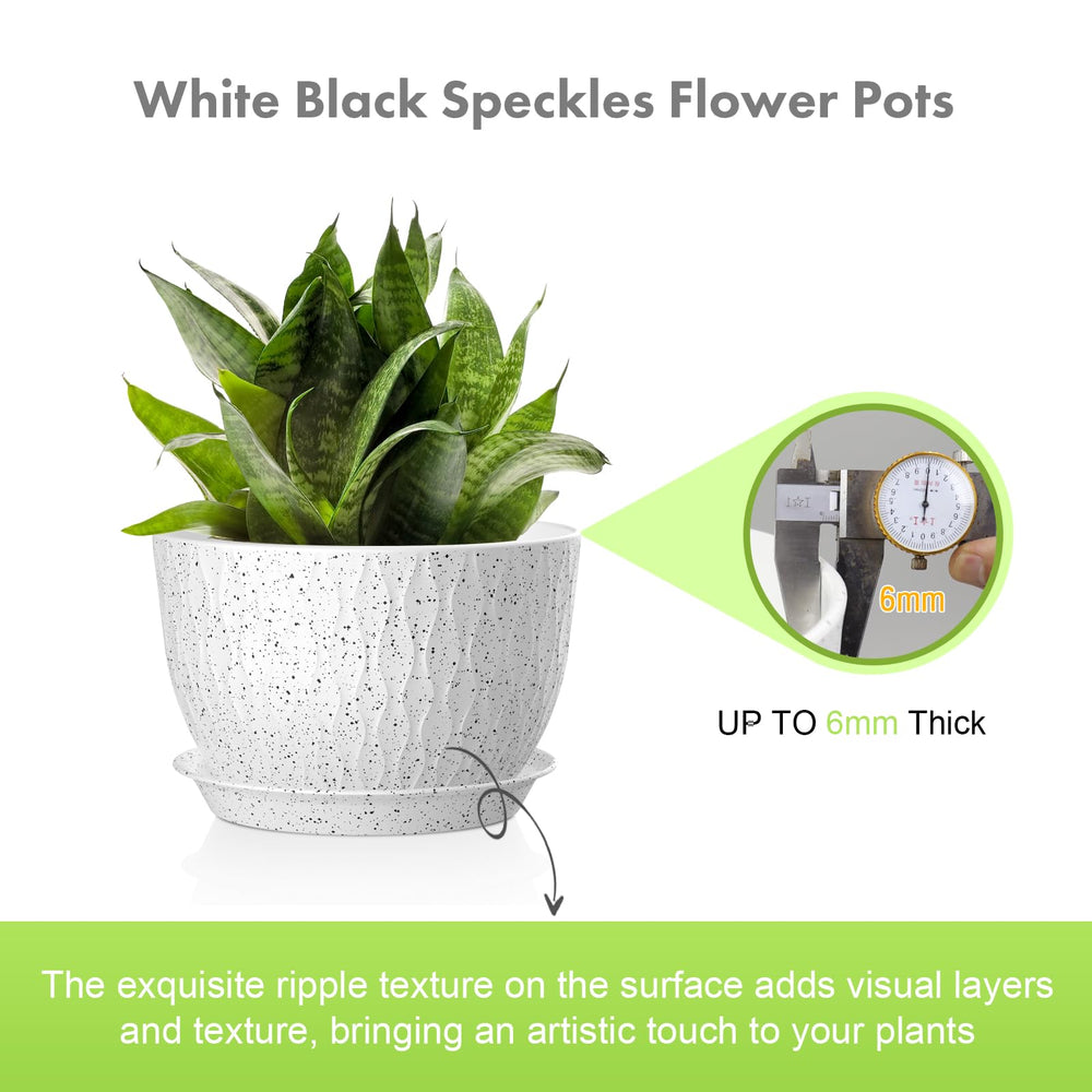 Meowell 9-inch flower pot showcasing drainage holes