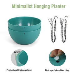 Meowell hanging planter close-up showing matte finish