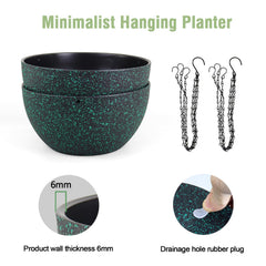 Meowell hanging planter in a garden setting