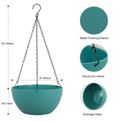 Meowell hanging planter with drainage holes and removable plugs
