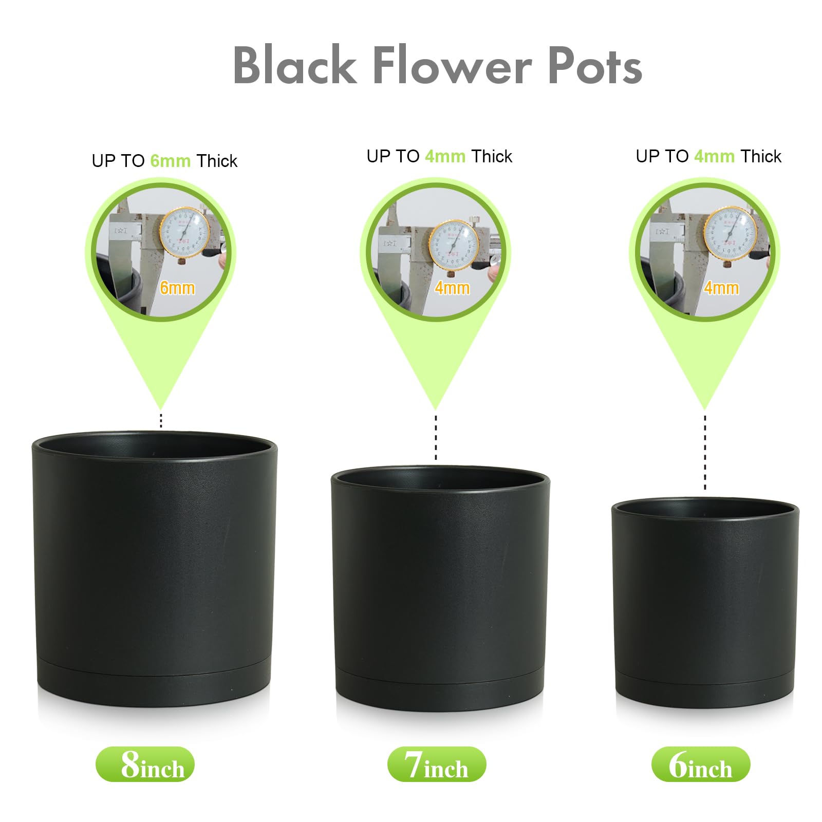 Meowell plant pots set displayed in garden setting
