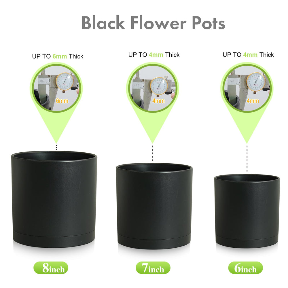 Meowell plant pots set displayed in garden setting