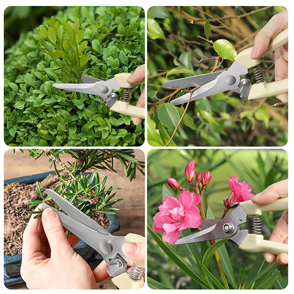 MEPEREZ Garden Shears in use pruning a bush
