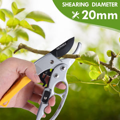 MEPEREZ gardening scissors showing segmented-lever design