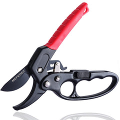 MEPEREZ Premium Pruning Shears side view with black-red handle