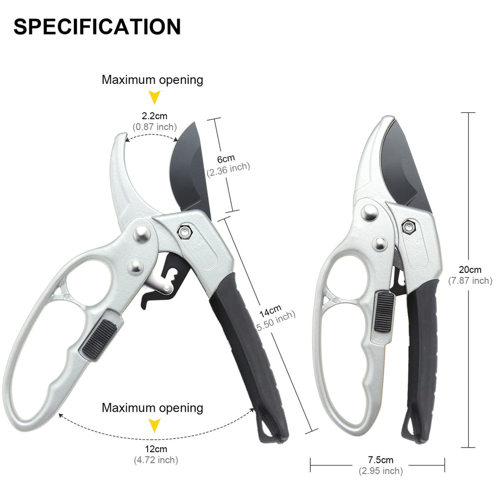 MEPEREZ pruning shears cutting through a branch