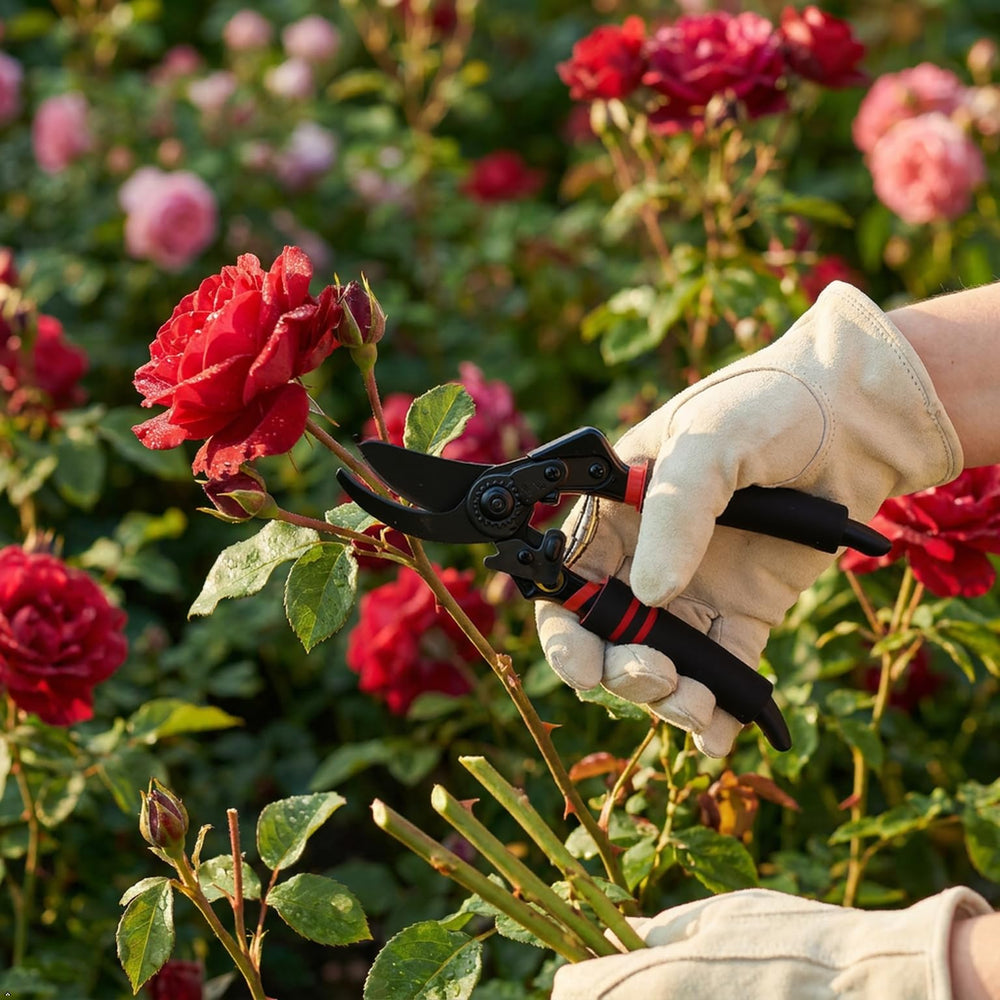 MEPEREZ pruning shears ergonomic handles close-up