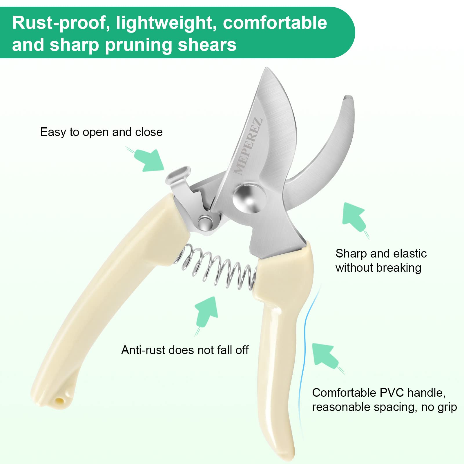 MEPEREZ shears showing sharp blades and grip
