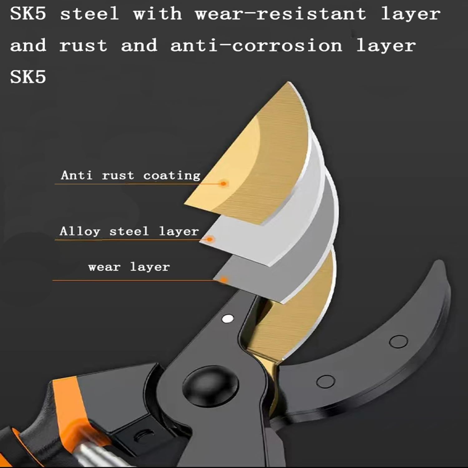 MEPEREZ Ultra Sharp Pruning Shears displayed on a wooden surface