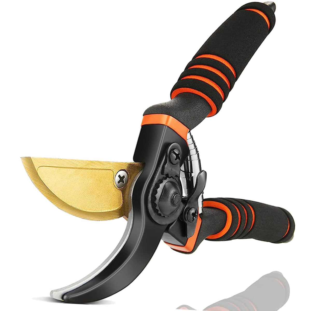 MEPEREZ Ultra Sharp Pruning Shears front view with ergonomic handle